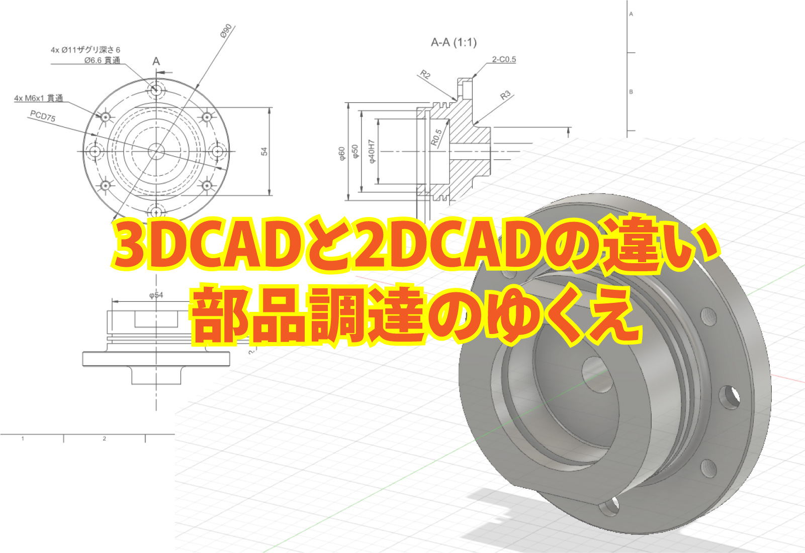 3DCADと2CADの違い