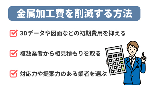 金属加工費を削減する方法