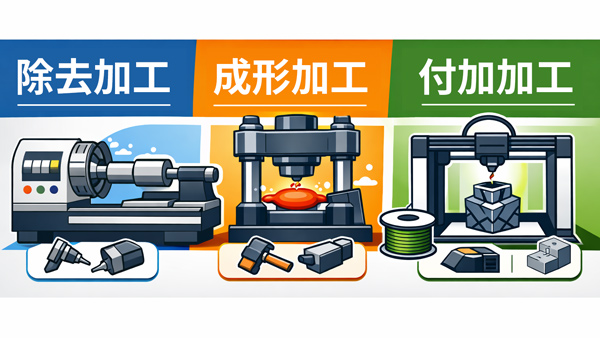 「除去加工」「成型加工」「付加加工」